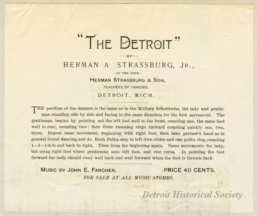 Music, Sheet - The Detroit