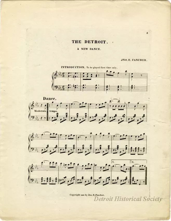 Music, Sheet - The Detroit