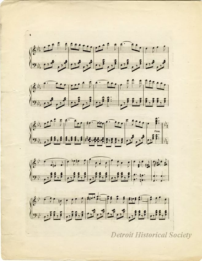 Music, Sheet - The Detroit