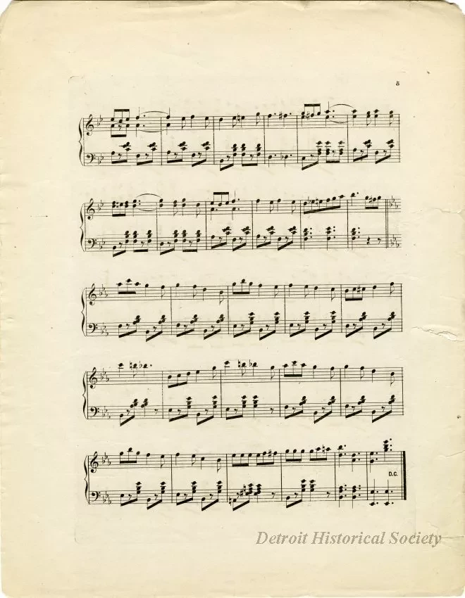 Music, Sheet - The Detroit