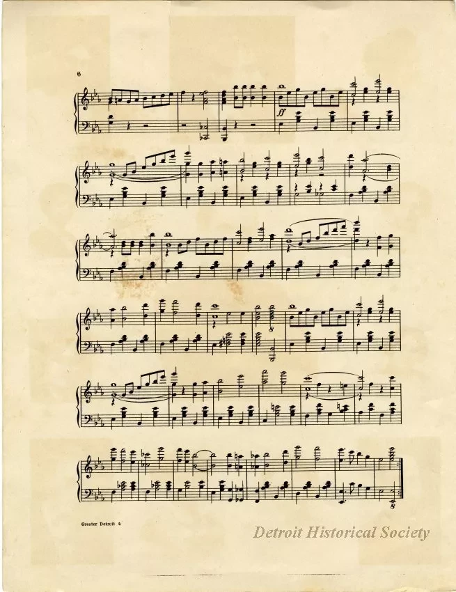 Music, Sheet - Greater Detroit