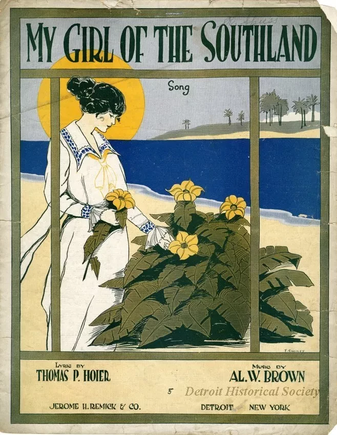 Music, Sheet - My Girl of the Southland