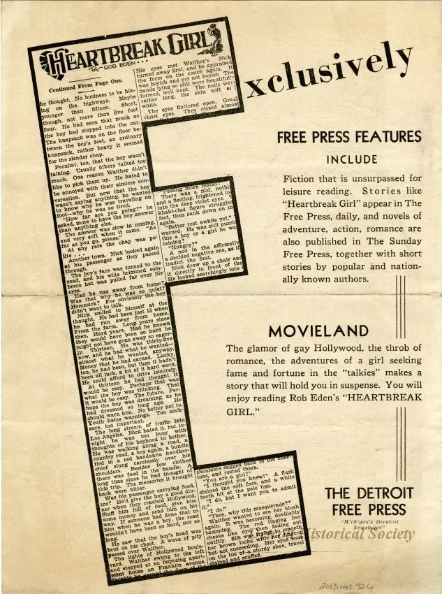 Music, Sheet - The Heartbreak Girl