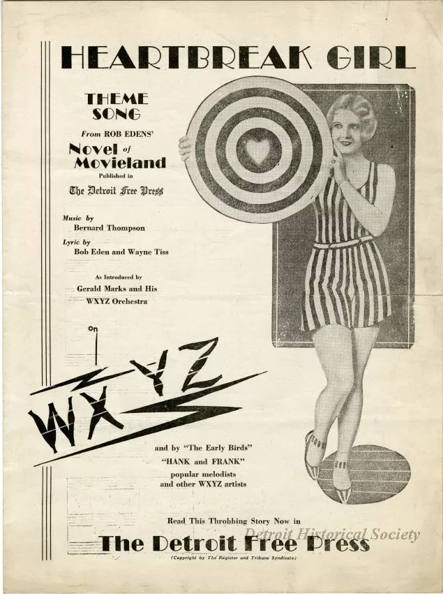 Music, Sheet - The Heartbreak Girl