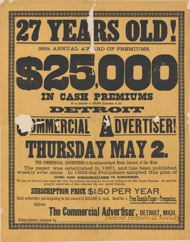Poster - The Commercial Advertiser