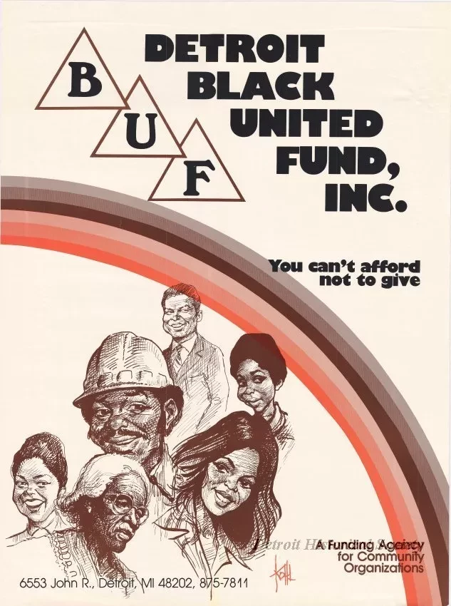 Poster - BUF, Detroit Black United Fund, Inc.