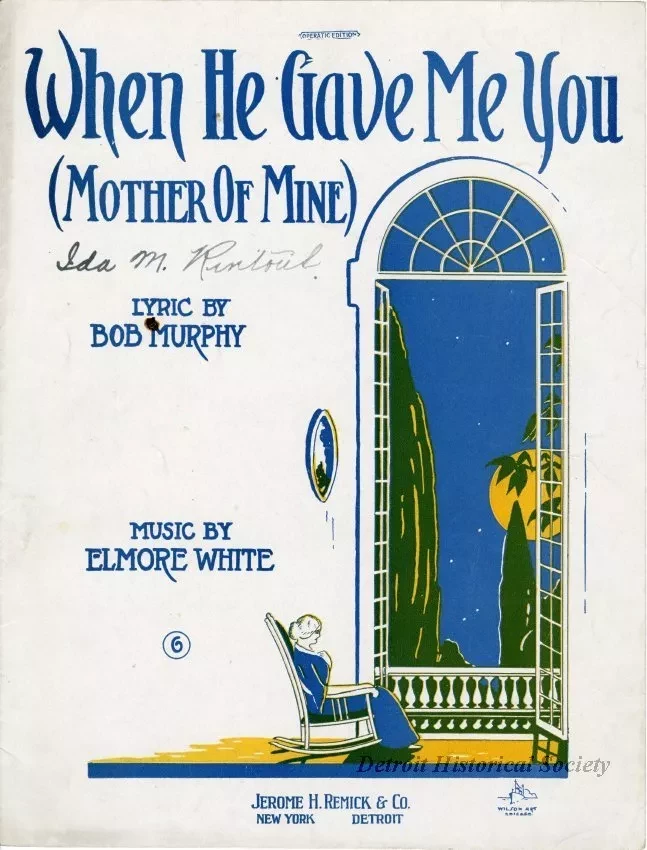 Music, Sheet - When He Gave Me You (Mother of Mine)