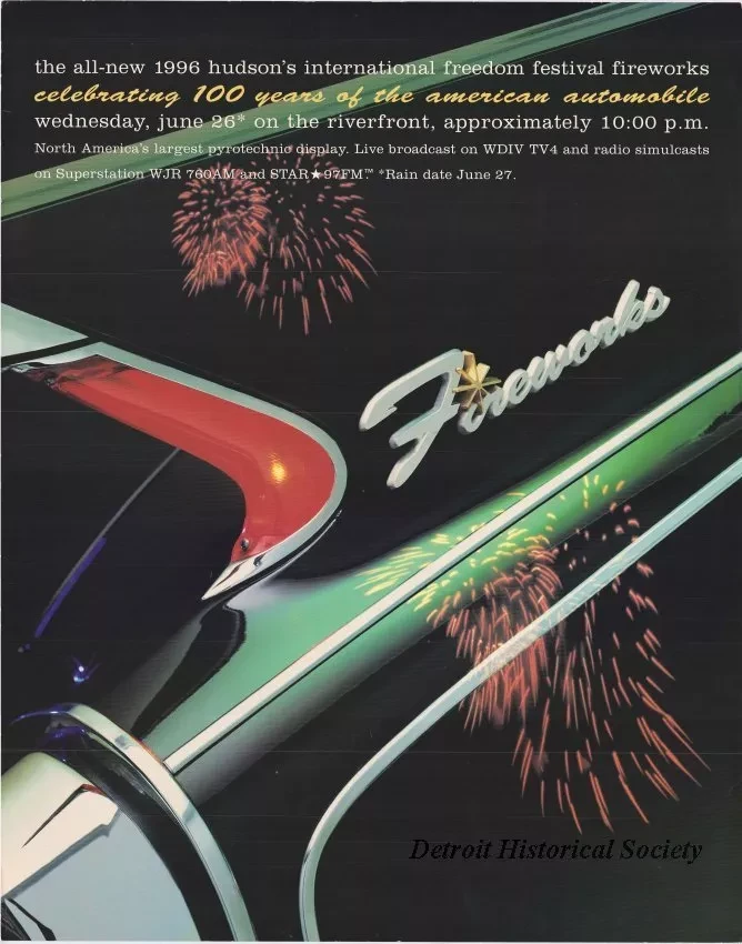 Poster - Hudson's International Freedom Festival Fireworks