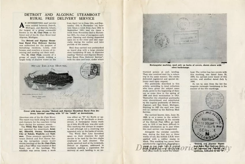 Pamphlet - River R.F.D.