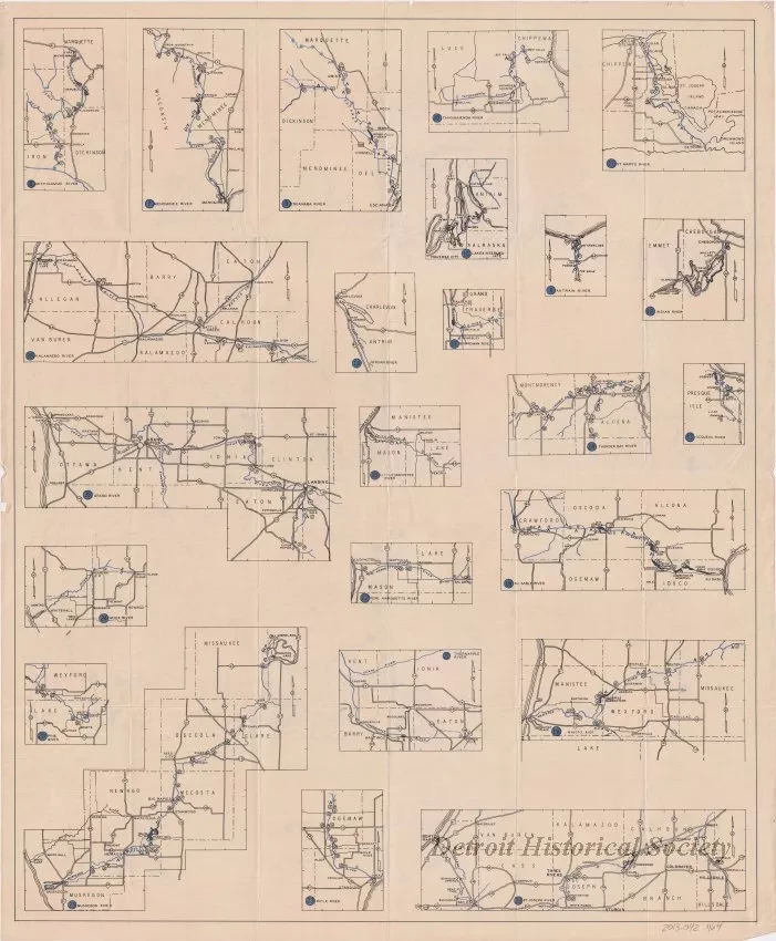 Map - Michigan Canoe Trails
