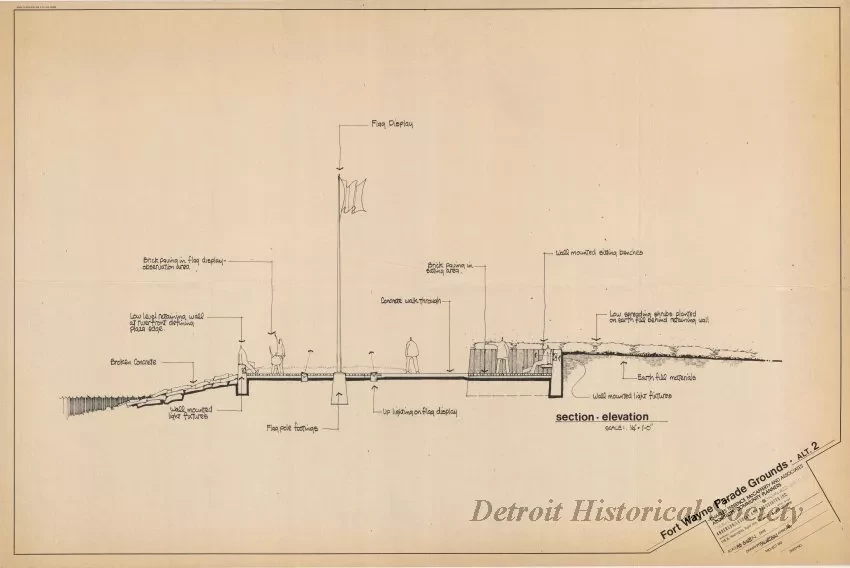 Blueprint - Fort Wayne Parade Grounds - Alt. 2