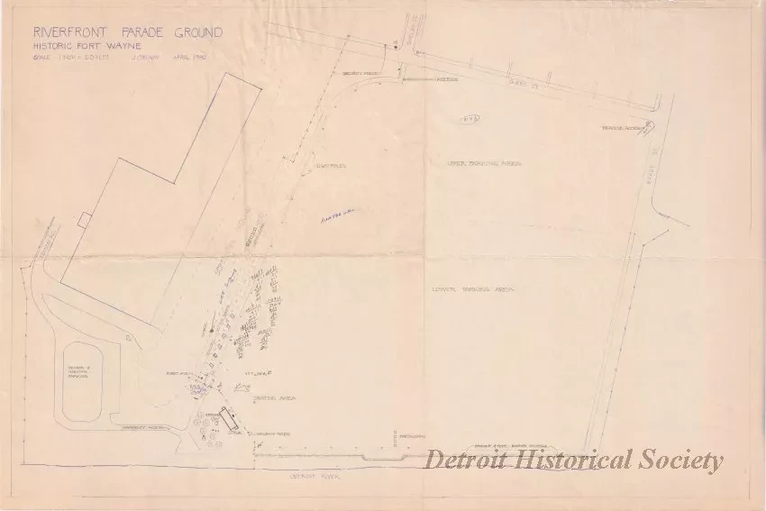 Blueprint - Riverfront Parade Ground,
Historic Fort Wayne