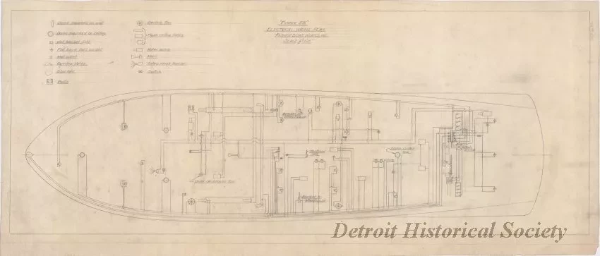 Drawing, Technical - Fisher 58,
Electrical Wiring Plan