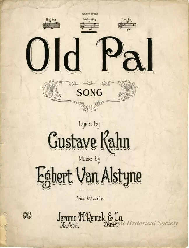 Music, Sheet - Old Pal