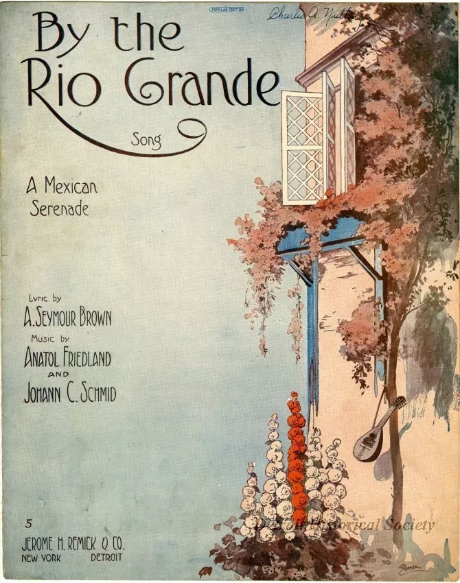 Music, Sheet - By the Rio Grande