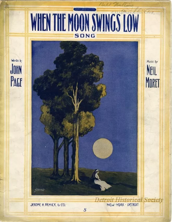 Music, Sheet - When the Moon Swings Low