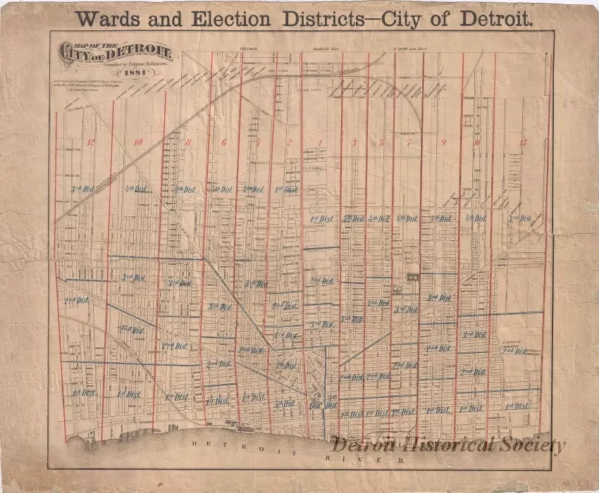 Map - Wards and Election Districts - City of Detroit
