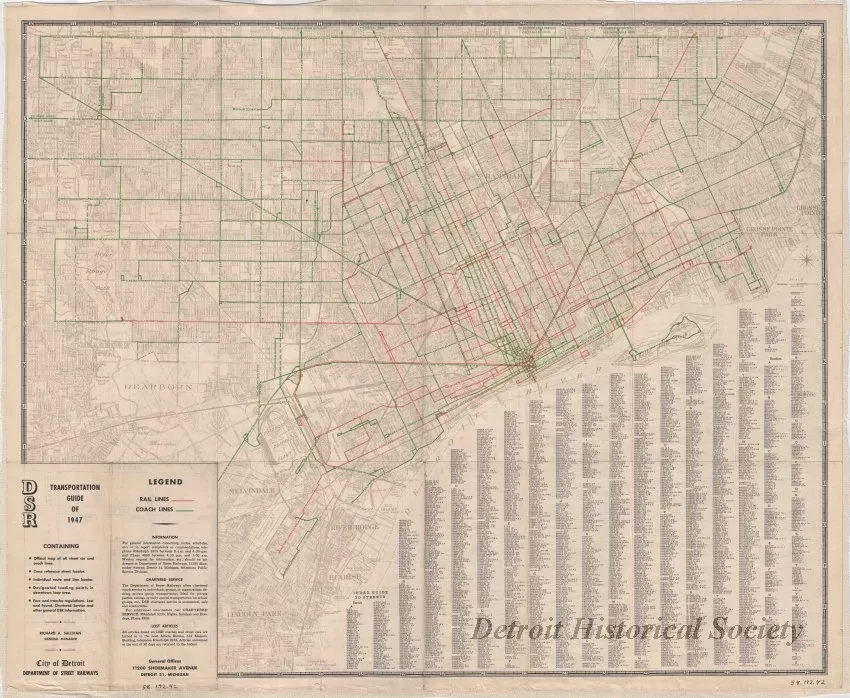 Map - DSR Transportation Guide of 1947