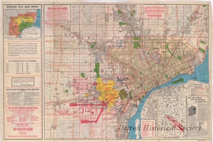 Map - Federal Lithograph Company
[Map of Detroit and Eastern Wayne County]