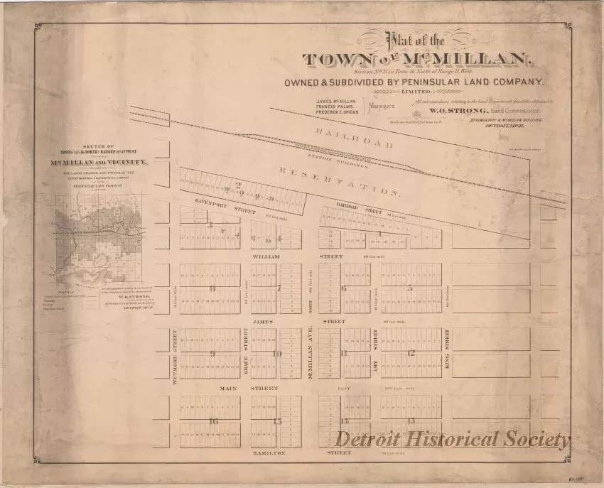 Plat - Plat of the Town of McMillan