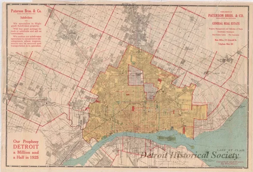 Map - Topping-Sanders Company
[Map of Detroit and Eastern Wayne County]
