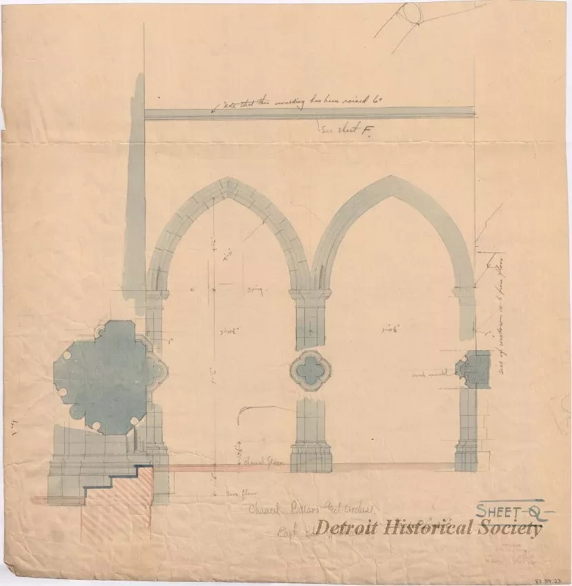 Drawing, Architectural - Sheet Q
[Trinity Episcopal Church]