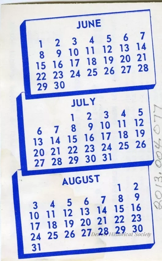 Schedule - S.S. Canadiana