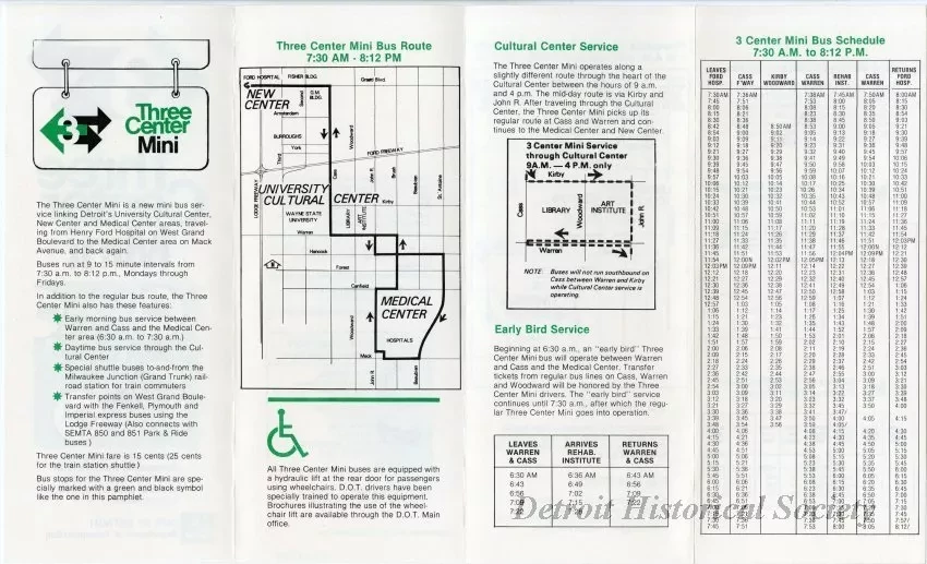 Pamphlet - Three Center Mini