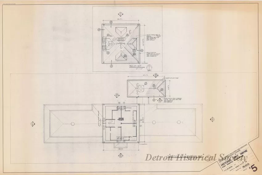 Blueprint - Historic Fort Wayne,
Post Hospital Restoration