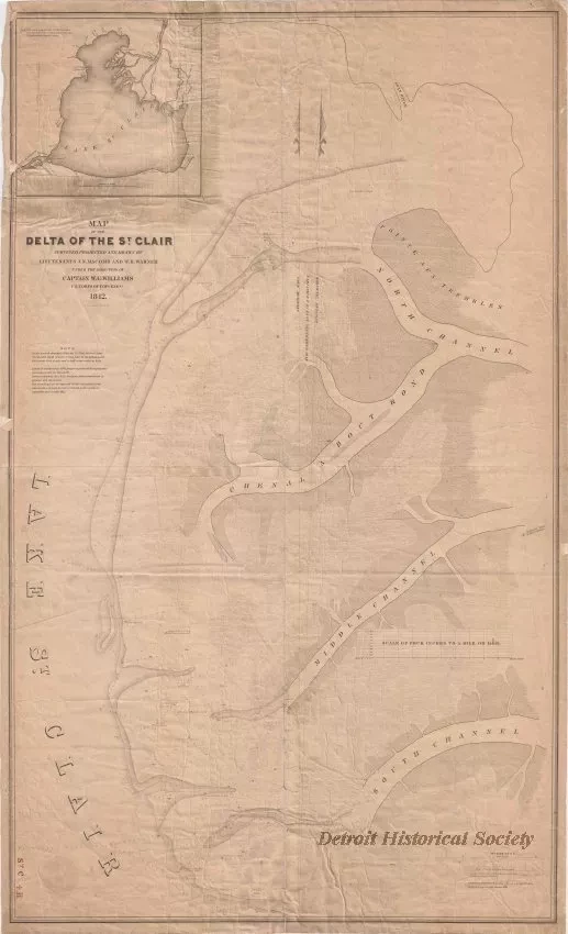 Chart, Navigational - Map of the Delta of the St. Clair [River]
