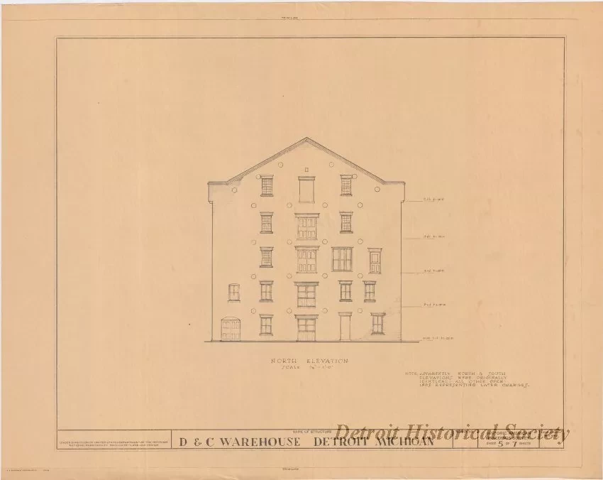 Blueprint - D. & C. Warehouse, Detroit, Michigan