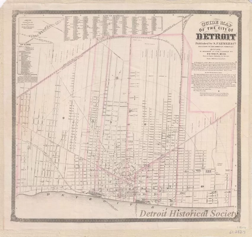 Map - Guide Map of the City of Detroit