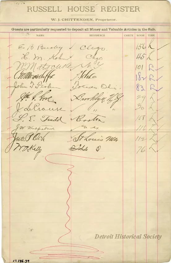 Register - Russell House Register