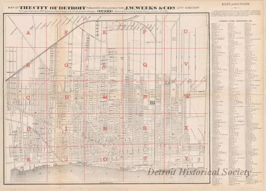 Map - Map of the City of Detroit