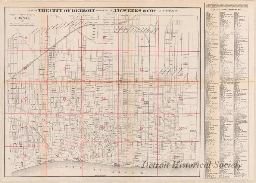 Map - Map of the City of Detroit