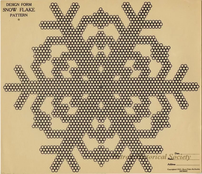 Packet - Wonder Design Forms, Snow Flake Pattern