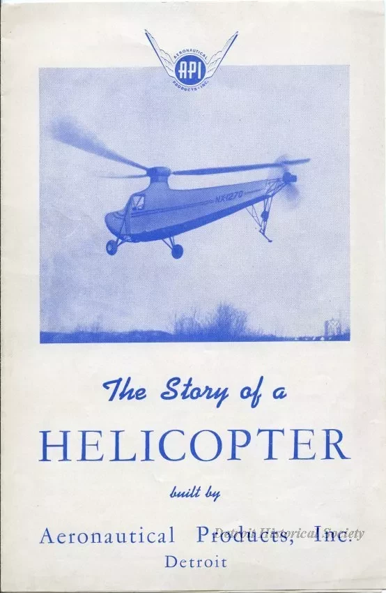 Brochure - The Story of a Helicopter built by Aeronautical Products, Inc.