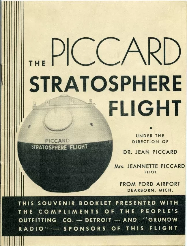 Souvenir - The Piccard Stratosphere Flight