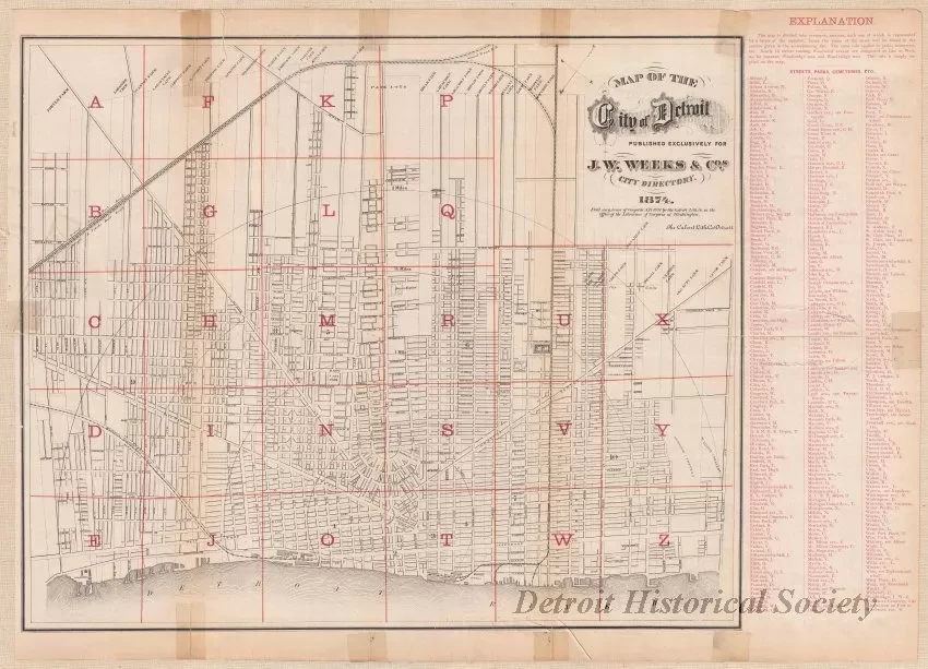 Map - Map of the City of Detroit