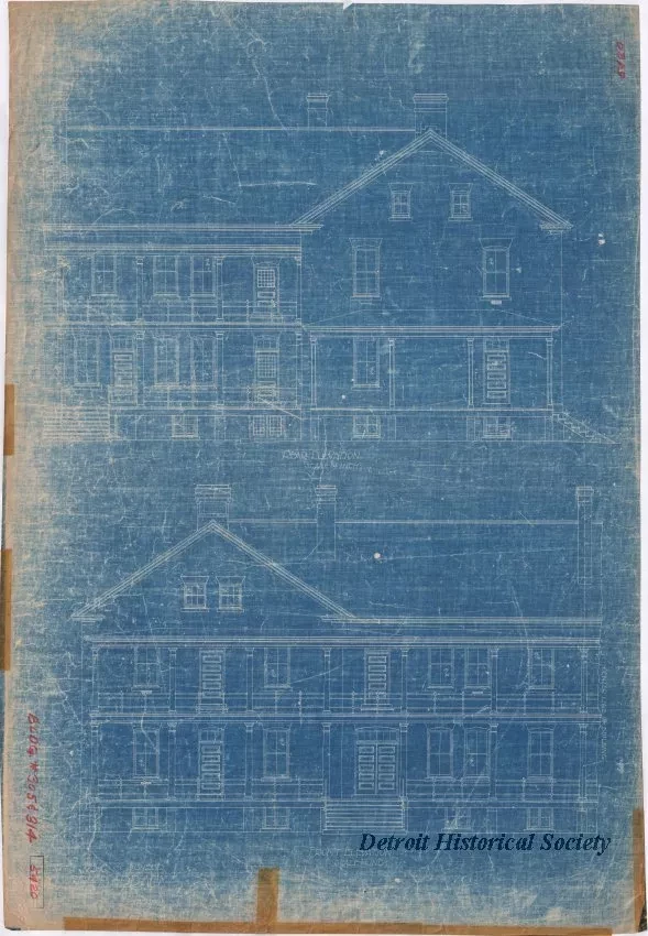 Blueprint - Two Co. Barrack
[Building No. 305 & 314]
