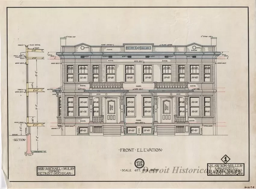 Drawing, Architectural - Front Elevation