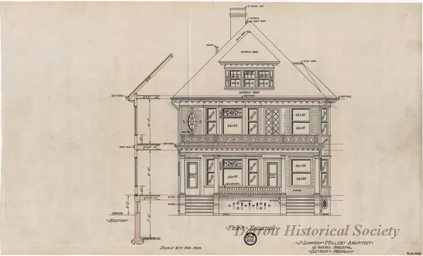 Drawing, Architectural - Front Elevation