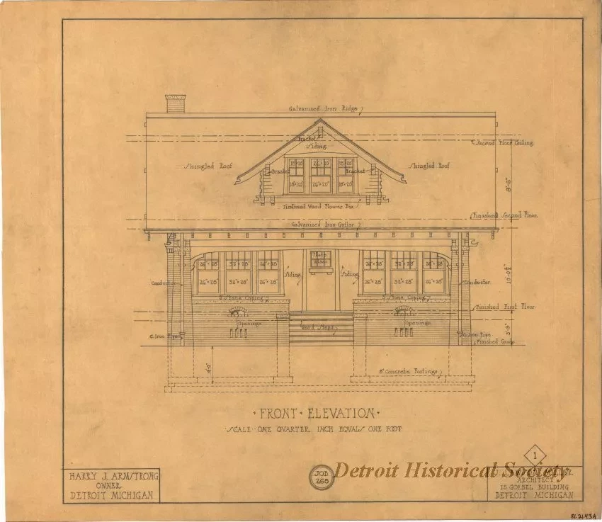 Drawing, Architectural - Front Elevation