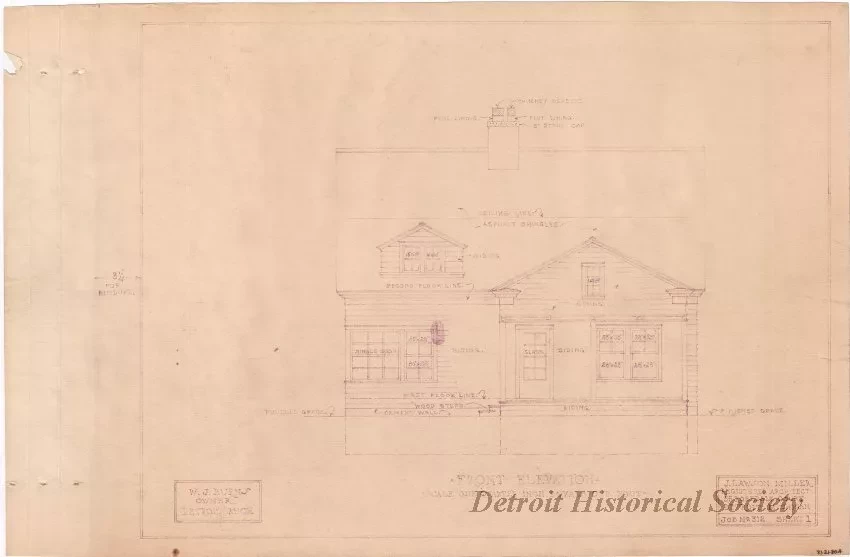 Blueprint - Front Elevation