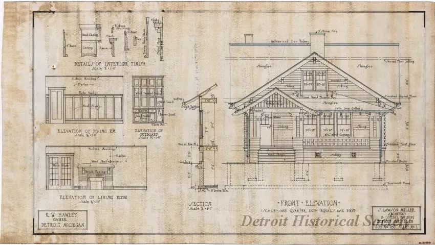 Drawing, Architectural - Front Elevation