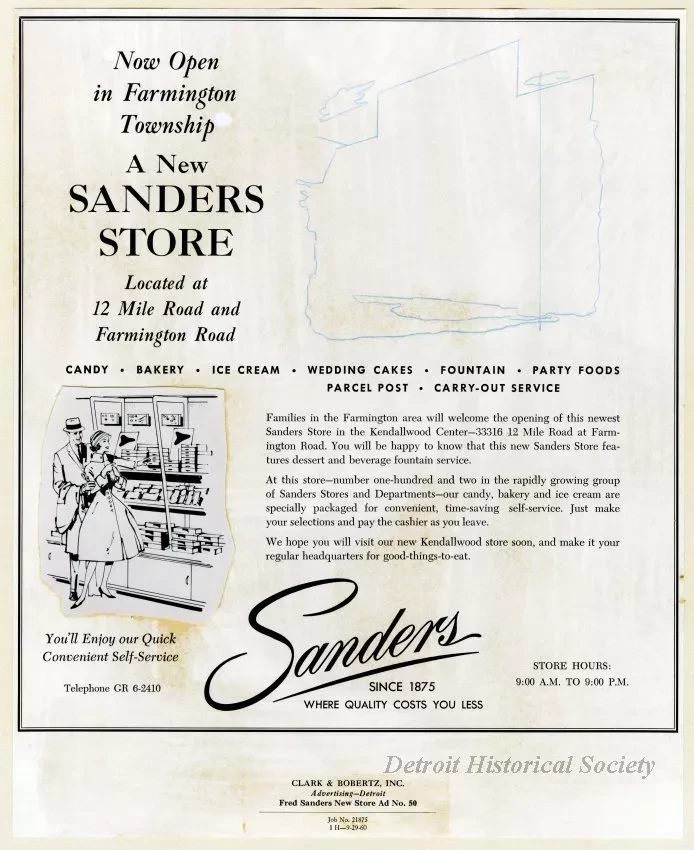 Layout - Fred Sanders New Store Ad No. 50