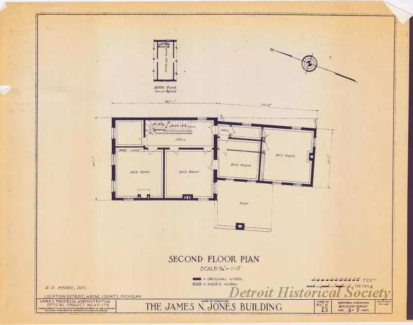 Blueprint - The James N. Jones Building [Moross House]