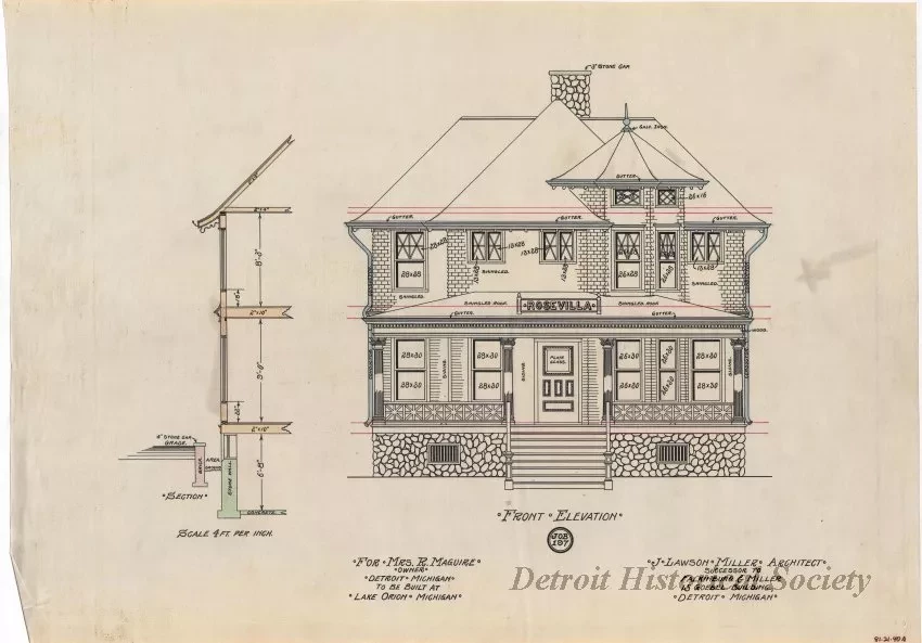 Drawing, Architectural - Front Elevation