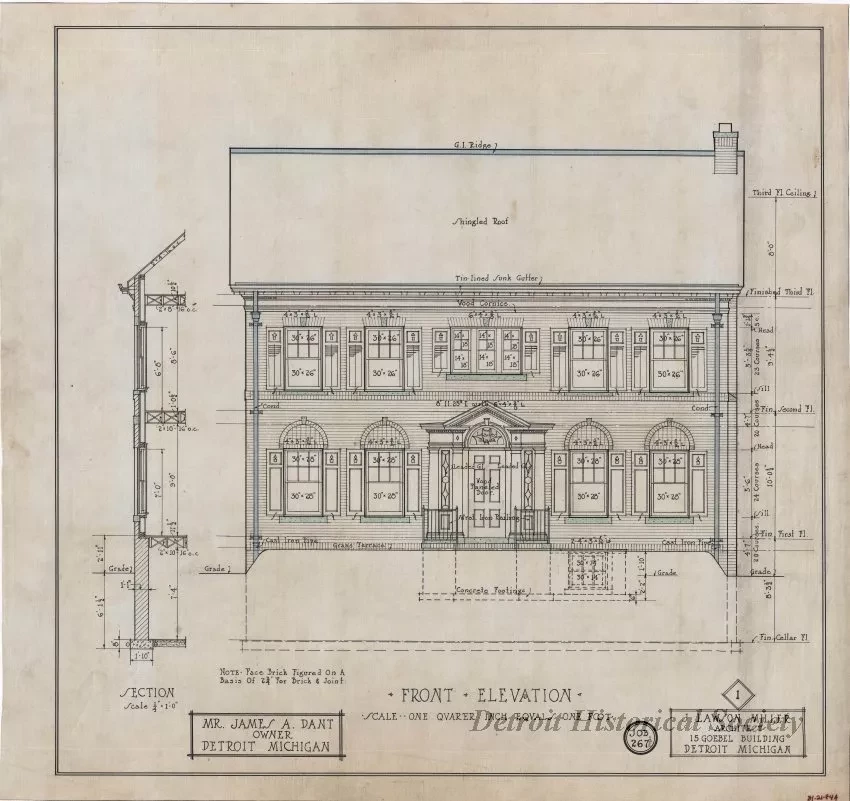 Drawing, Architectural - Front Elevation