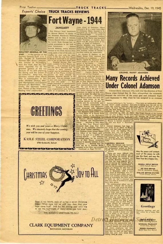 Newspaper - Truck Tracks